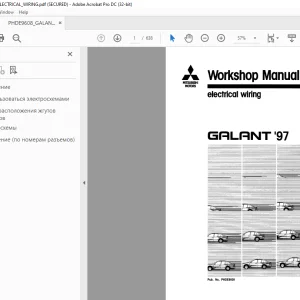 Mitsubishi Galant '97 Electrical Wiring Service Manual - PDF