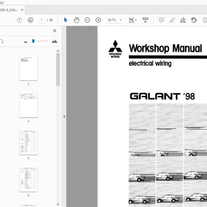 Mitsubishi Galant'98 Electrical Wiring Service Manual - PDF