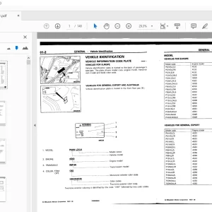 Mitsubishi L300 Delica Service Manual - PDF