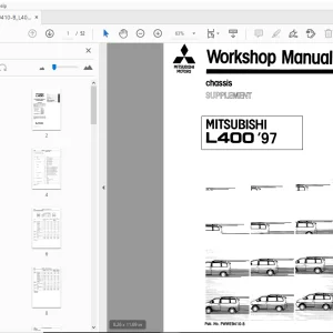 Mitsubishi L400'97 Chassis Supplement Service Manual - PDF