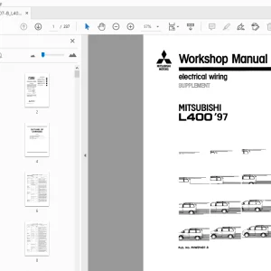 Mitsubishi L400'97 Electrical Wiring Supplement Service Manual - PDF