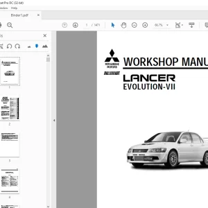 Mitsubishi Lancer Evolution-VII Service Manual - PDF