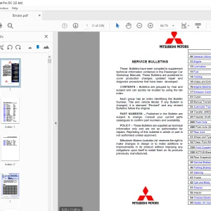 Mitsubishi MK Triton Service Bulletins Manual - PDF