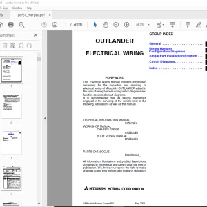 Mitsubishi Outlander 2003 Electrical Manual - PDF DOWNLOAD