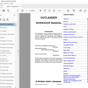 Mitsubishi Outlander 2003 Workshop Manual - PDF DOWNLOAD