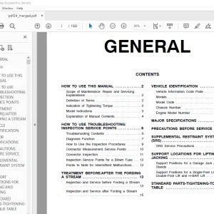 Mitsubishi Pajero Sport 1999 Workshop Manual - PDF DOWNLOAD