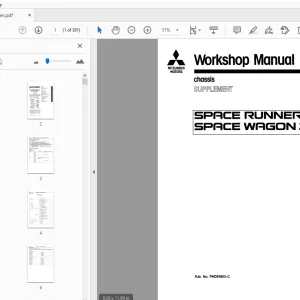 Mitsubishi Space Runner 2001 Space Wagon 2001 Chassis Service Manual - PDF
