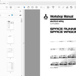 Mitsubishi Space Runner'95 Space Wagon'95 Electrical Wiring Supplement Service Manual - PDF
