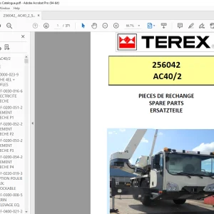 Terex Crane 256042 AC40/2 Parts Manual - PDF DOWNLOAD