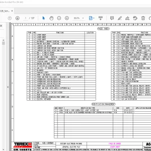 Terex Crane AC40/2 - AC40/2L Electrical Schematic Manual PDF