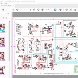 Terex Crane AC40/2(L) Hydraulic & Pneumatic Schematic Manual - PDF DOWNLOAD