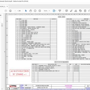 Terex Crane AC40 Electrical Schematic Manual - PDF DOWNLOAD