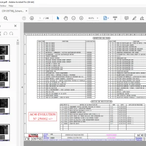 Terex Crane AC40 Electrical Schematic Manual - PDF DOWNLOAD