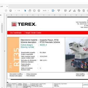 Terex Crane RT35 Pneumatic Schematic Manual 46335 - PDF DOWNLOAD