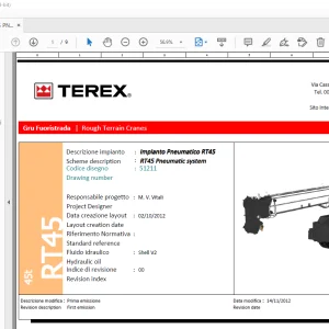 Terex Crane RT45 Pneumatic Manual 51211 - PDF DOWNLOAD