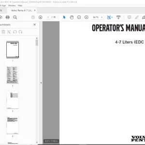 Volvo Penta 4-7 Liters (EDC 4) Operator's Manual - PDF DOWNLOAD