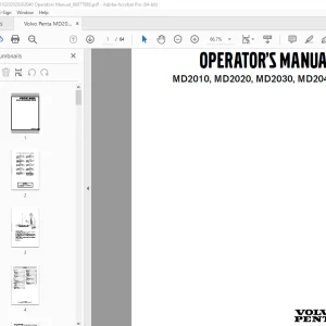 Volvo Penta MD2010, MD2020, MD2030, MD2040 Operator's Manual 60077888 PDF