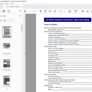 ZF 5HP24A Automatic Transmission Parts Manual - PDF DOWNLOAD