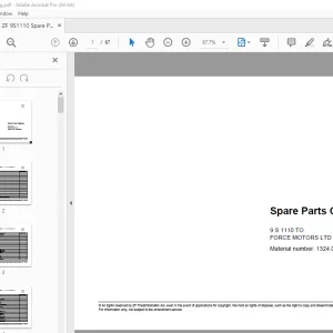 ZF 9S 1110 TO Force Motor Parts Manual 1324.003.048 - PDF DOWNLOAD