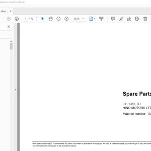 ZF 9S 1315 TO Hino Motors Parts Manual 1324.031.008 - PDF DOWNLOAD