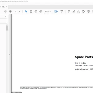 ZF 9S1310 TO Hino Motors Parts Manual 1324.001.047 - PDF DOWNLOAD