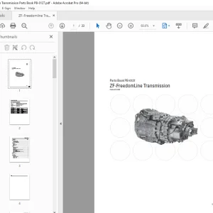 ZF-FreedomLine Transmission Parts Manual PB-0127 - PDF DOWNLOAD