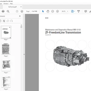 ZF Freedomline Transmission Maintenance & Diagnostics Manual MM-0150 PDF