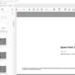 ZF Transmission 16 S 112 Parts Manual 1296.052.155 - PDF DOWNLOAD