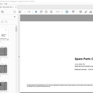ZF Transmission 16 S 2520 TO Parts Manual 1343.002.041 - PDF DOWNLOAD