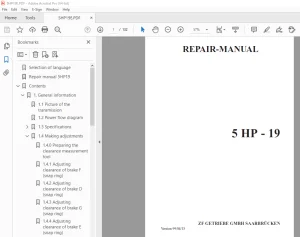 ZF Transmission 5 HP-19 Repair Manual - PDF DOWNLOAD
