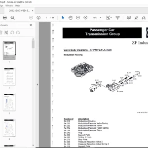 ZF Transmission 5НР19FL/FLA Audi Parts Manual - PDF DOWNLOAD