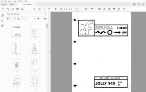 AGRIFULL JOLLY 345 INDICE CATALOGO RICAMBI - PDF