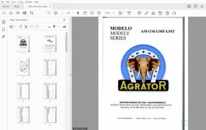 Agrator Model AM-GM-GMF-GMT Parts Manual - PDF
