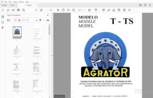 Agrator Model T-TS Parts Manual - PDF