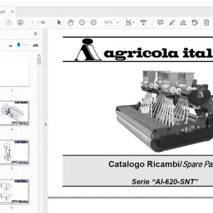 Agricola Italiana AI 620 SNT Parts Manual - PDF