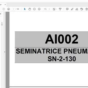 Agricola Italiana AI002 SN-2-130 Parts Manual - PDF