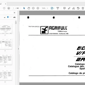 Agrifull 80.60 V/F 2RM/DT Parts Manual - PDF