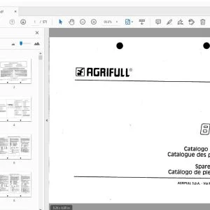 Agrifull 80.66E Parts Manual - PDF