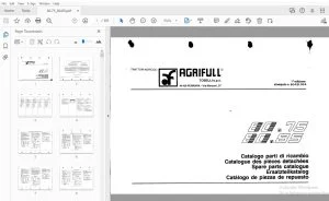 Agrifull 80.75 80.85 Parts Manual - PDF