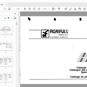 Agrifull 80.75 80.85 Parts Manual - PDF