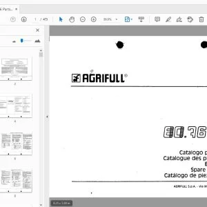 Agrifull 80.76 Parts Manual - PDF