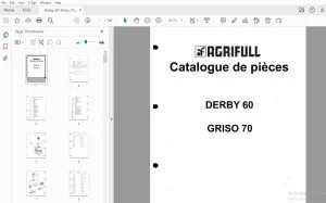 Agrifull Derby 60 Griso 70 Catalogue de pieces - PDF