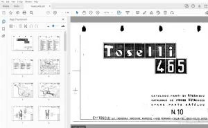 Agrifull Toselli 465 Parts Manual - PDF