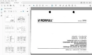 Agrifull Trattori 80.76E Parts Manual - PDF