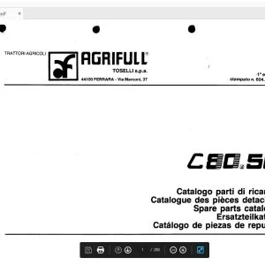 Agrifull Trattori C80.50 Parts Manual - PDF
