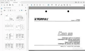Agrifull Trattori C80.56 Parts Manual - PDF