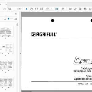 Agrifull Trattori C80.56 Parts Manual - PDF