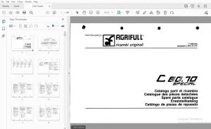 Agrifull Trattori C80.70 Special Parts Manual - PDF