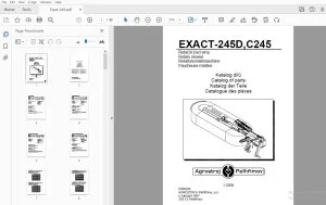 Agrostroj Pelhrimov Exact-245D,C245 Rotary Mower Parts Manual - PDF