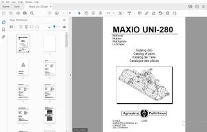 Agrostroj Pelhrimov MAXIO UNI-280 Mulcher Parts Manual - PDF